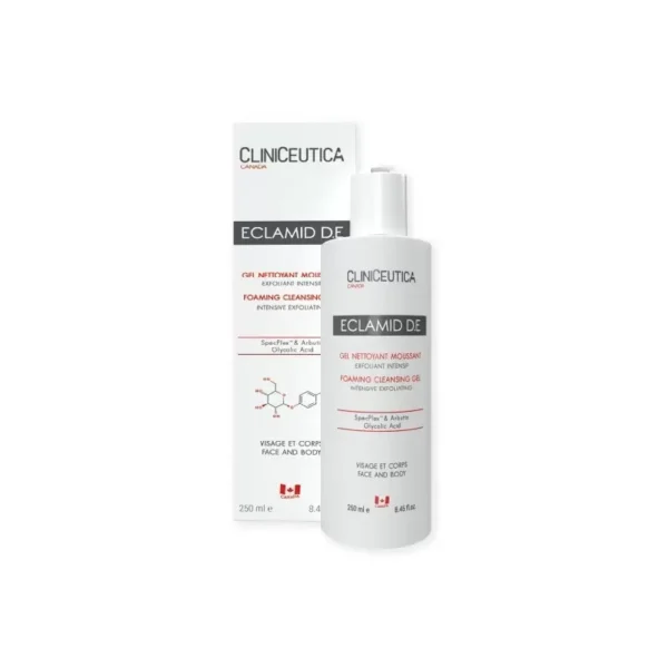 cliniceutica eclamid de gel nettoyant moussant 250ml