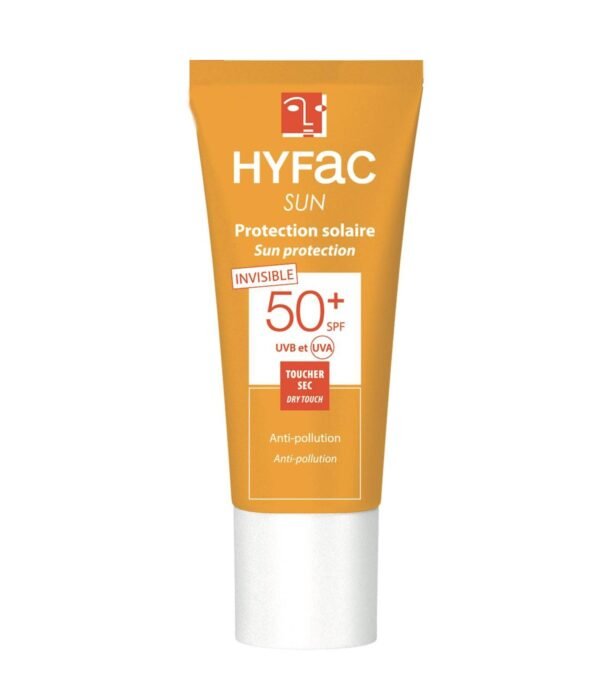 hyfac sun protection solaire invisible spf 50 toucer sec
