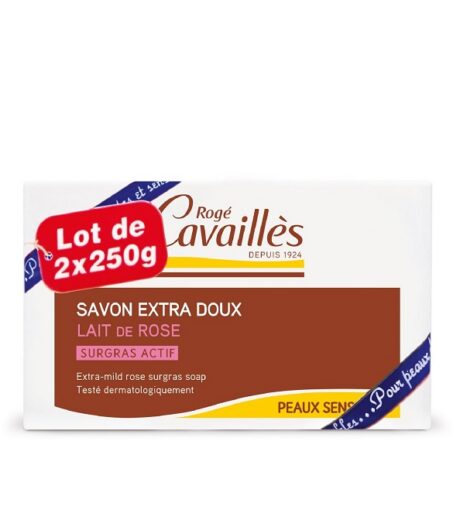 Rogé Cavailles SAVON SUGRAS EXTRA-DOUX Lait De Rose Lot De 2 *250g