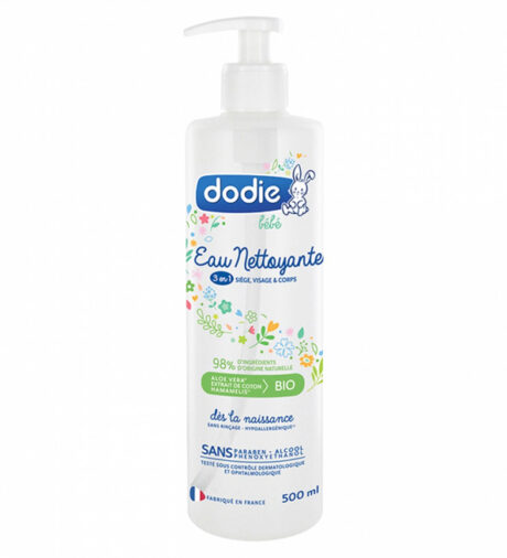 Dodie – Eau nettoyante 3 en 1 flacon Pompe – 500 ml