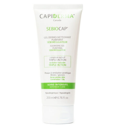 Capiderma – Sebiocap gel dermo-nettoyant pour peaux à tendance acnéique – 200 ml