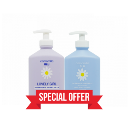Camomilla Blu Lovely Girl Nettoyant Intime + Gel Lavant Premier Peau