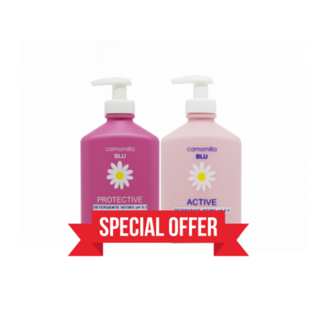 Camomilla Blu Protective Nettoyant Intime + Active Nettoyant Intime