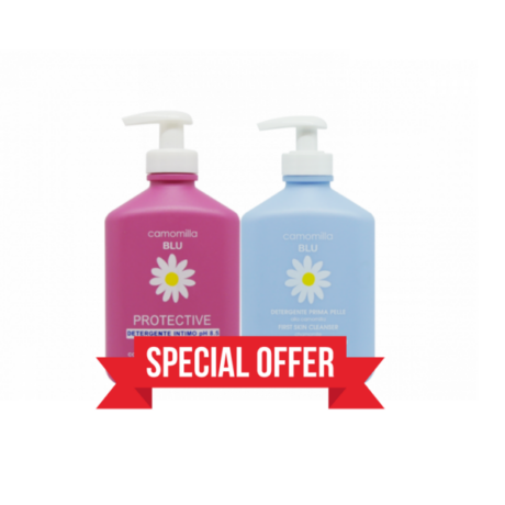 Camomilla Blu Protective Nettoyant Intime + Gel Lavant Premier Peau