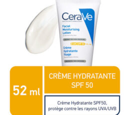 CeraVe crème hydratante visage SPF50 peaux normales à sèches | 52ml