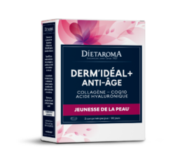 DIETAROMA DermIdéal (COLLAGÈNE - COQ10 - ACIDE HYALURONIQUE) anti-âge 60 comprimés
