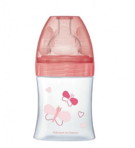 Dodie Biberon senstation+ Tétine plate 150ml 0-6m jardin