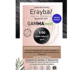 Erayba Gamma Next Coloration 1/00 Noir Naturel Coloration Hydratante Permanente