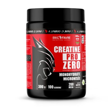 Eric Favre Pure Creatine 200 mesh - Créatine Pro Zero 300 G Naturel