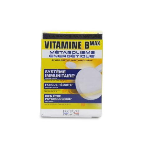 Eric Favre Vitamines B max - Métabolisme énergétique 60 comprimés