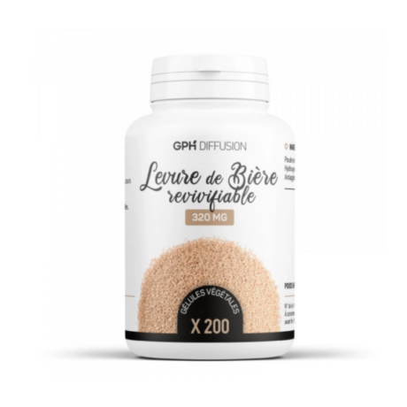 GPH Diffusion Levure de Biere Revivifiable 200 Gelules