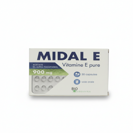 VEERA SANTÉ MIDAL E VITAMINE E PURE 30 capsules