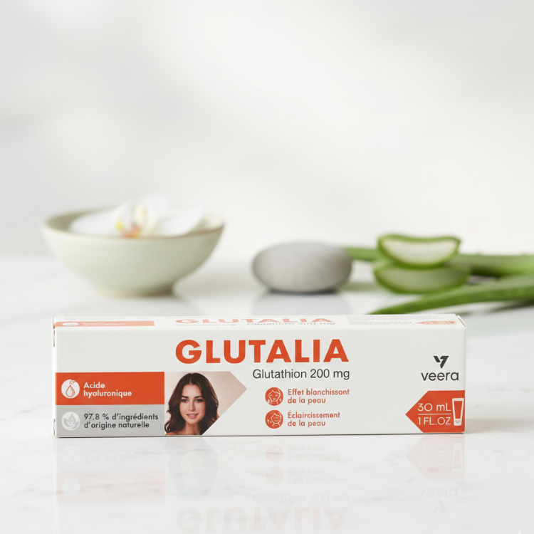 VEERA SANT GLUTALIA Crme claircissante au Glutathion (200mg)  30ml   parapharmacieenligne