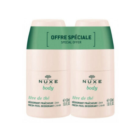 Nuxe Body Deo Reve De The Roll On 2*50ml Pack