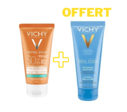 VICHY CAPITAL SOLEIL BB CREME ANTI-BRILLANCE TEINTEE TOUCHER SEC 50 ML+LAIT APRÉS SOLEIL 100ML OFFERT