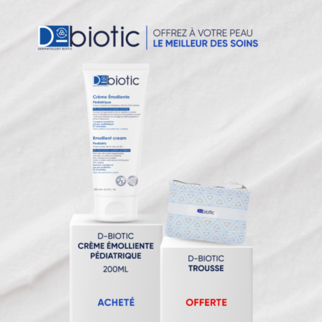 D-BIOTIC Crème émolliente Pédiatrique 200 ml = Trousse D-Biotic Offerte