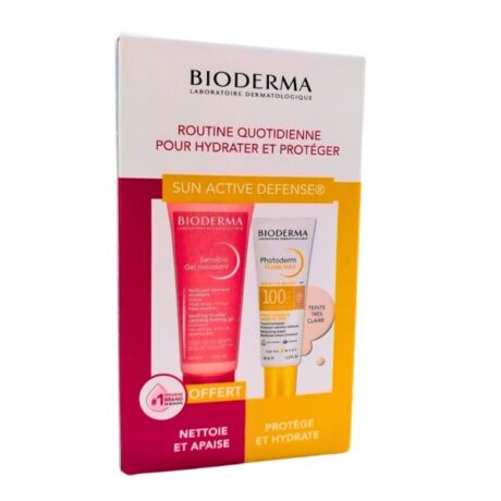 Photoderm Fluide Teinte Tres Claire Spf100 + Sensibio Gel Moussant PACK