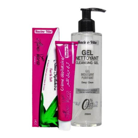 Racine vita Gel nettoyant Peau Seches+ Creme depilatoire Pack
