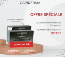 Capiderma Capiphan ongles & cheveux 60capsules = Capiphan 20 Gelules Offert