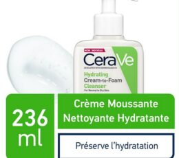 CeraVe Crème Moussante Nettoyante Hydratante Peau Normale à Sèche | 236ml
