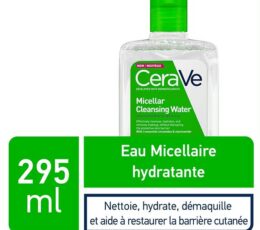CeraVe Eau Micellaire Démaquillante Hydratante Peau Normale à Sèche | 295ml