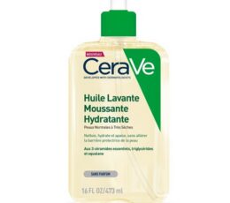 CeraVe Huile Lavante Moussante Hydratante Peau Très Sèche à Atopique | 473ml