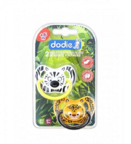 DODIE 2 SUCETTES PHYSIOLOGIQUES JUNGLE 6M+ N P67