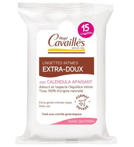 Rogé Cavailles Lingettes Extra Doux 15unités