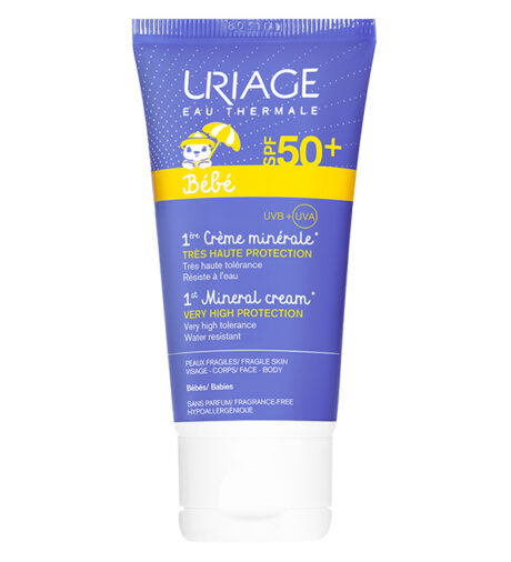 Uriage bébé 1er creme mineral spf50+ 50ml