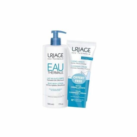 Uriage Eau thermale Crème lavante 500ml +Lait Veloute 200ml OFFERT