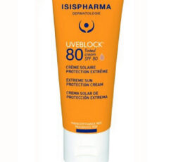 <div aria-labelledby="tab-title-description" class="woocommerce-Tabs-panel woocommerce-Tabs-panel--description panel entry-content wc-tab" id="tab-description" role="tabpanel" style="">
 <h2>Description</h2>
 <p>Isis Pharma Crème Solaire Colorée <strong>Peaux Sensibles</strong> Uveblock SPF80 40 ml Avec l’utilisation de protection cutanée pour éviter les effets néfastes du soleil, en particulier avec les peaux trop sensibles. Protège la structure interne de la peau pour maintenir les fonctions physiologiques normales de la peau.</p>
 <p><strong>Conseils d’utilisation:</strong></p>
 <p>Outre ses effets bénéfiques, la lumière du soleil a des effets néfastes sur la peau. Y compris les UVA ultraviolets, les UVB provoquent des coups de soleil, des rougeurs, un assombrissement, un vieillissement cutané prématuré, des taches de vieillesse.</p>
 <p><strong>Effet écran solaire Uveblock:</strong></p>
 <p>Protégez votre peau des dommages du soleil, en particulier les peaux sensibles au soleil</p>
 <p>Protège la structure interne de la peau pour maintenir les fonctions physiologiques normales de la peau.</p>
 <p>Prévenir le bronzage, le vieillissement cutané, protéger la peau lors des sorties au soleil</p>
 <p>Protection de la peau et bronzage cutané raccourci après utilisation de traitements de haute technologie IPL, Laser</p>
 <p>Prévenir l’assombrissement récurrent de la peau après un traitement de bronzage.</p>
 </div>