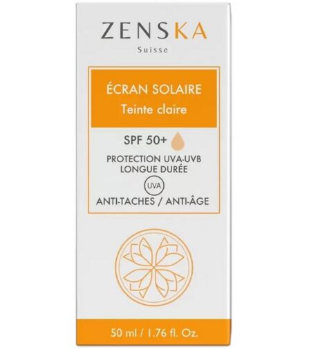 ZENSKA ÉCRAN SOLAIRE TEINTE CLAIRE – 50ml