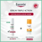 EUCERIN Dermopure Sérum Triple Action 40ML Achete + EUCERIN SUN OIL CONTROL SPF 50+ Offert