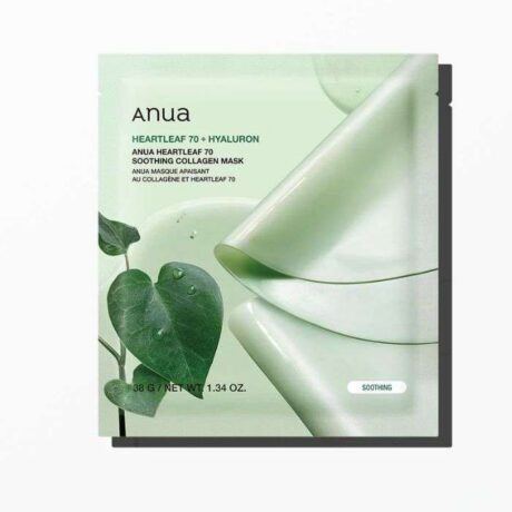 ANUA HEARTLEAF 70+ HYALURON SOOTHING COLLAGEN MASK 1 UNITE