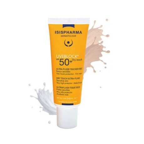 ISISPHARMA UVEBLOCK ULTRA FLUIDE SPF 50 DRY TOUCH TEINTE CLAIRE 40 ML