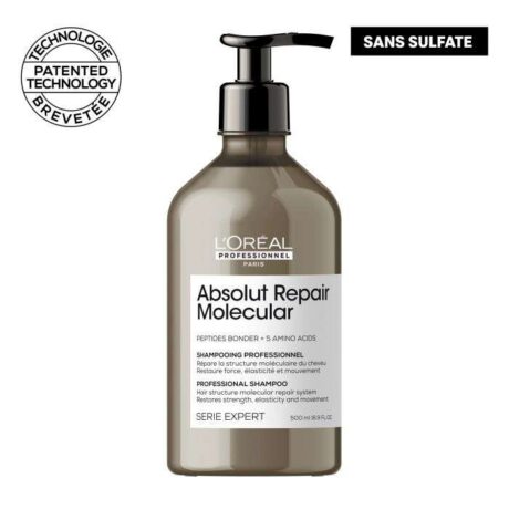 L'OREAL PROFESSIONNEL ABSOLUT REPAIR MOLECULAR SHAMPOOING PROFESSIONNEL SANS SULFATE 500 ML