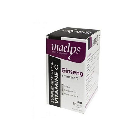 Maelys Ginseng et vitamine C 30 gélules
