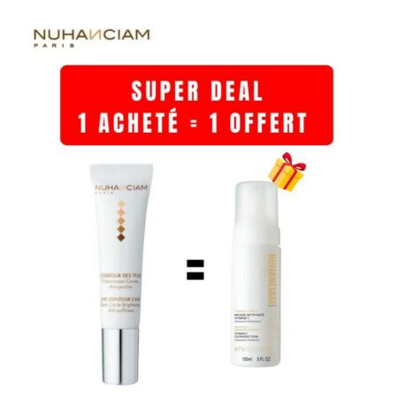 NUHANCIAM OFFRE CONTOUR DES YEUX 15 ML + MOUSSE NETTOYANTE VITAMINE C 50ML OFFERTE