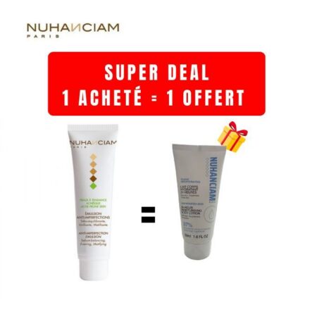 NUHANCIAM OFFRE EMULSION ANTI-IMPERFECTIONS 30ML + LAIT CORPS 50ML OFFERT