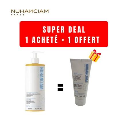 NUHANCIAM OFFRE GEL DOUCHE DOUCEUR 500ML + LAIT CORPS 50ML OFFERT