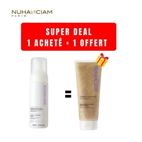 NUHANCIAM OFFRE MOUSSE NETTOYANTE DOUCE 170ML + GOMMAGE CORPS 50ML OFFERT