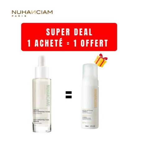 NUHANCIAM OFFRE SERUM ANTI IMPERFECTIONS 30ML + MOUSSE NETTOYANTE VITAMINE C 50ML OFFERTE