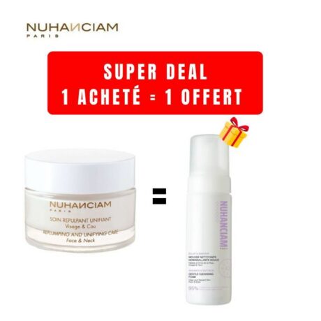 NUHANCIAM OFFRE SOIN REPULPANT UNIFIANT 50 ML + MOUSSE DEMAQUILLANTE 50ML OFFERTE