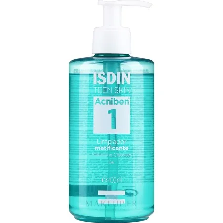 ISDIN OFFRE WEB ACNIBEN 1 GEL NETTOYANT MATIFIANT 400 ML + TROUSSE OFFERTE