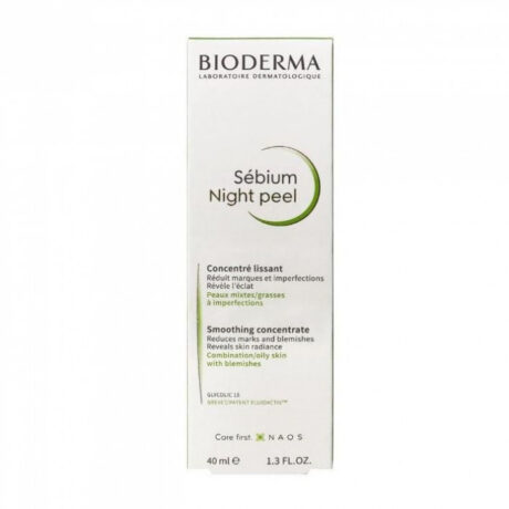 BIODERMA SEBIUM PEEL CONCENTRE LISSANT NUIT PEAUX SENSIBLES A MIXTES