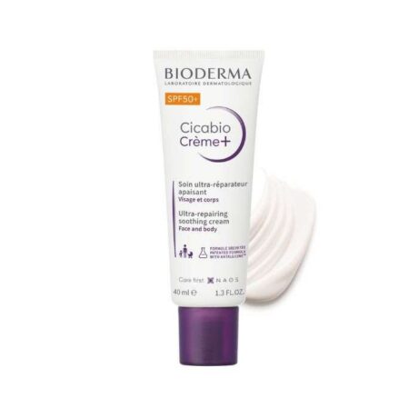 BIODERMA CICABIO CREME + SOIN ULTRA REPARATEUR APAISANT SPF50+ 40 ML