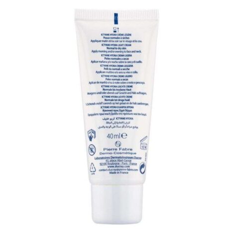 DUCRAY ICTYANE HYDRA CREME LEGERE VISAGE 40 ML