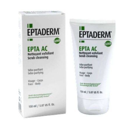 EPTADERM EPTA AC NETTOYANT EXFOLIANT SEBO PURIFIANT VISAGE ET CORPS 150ML