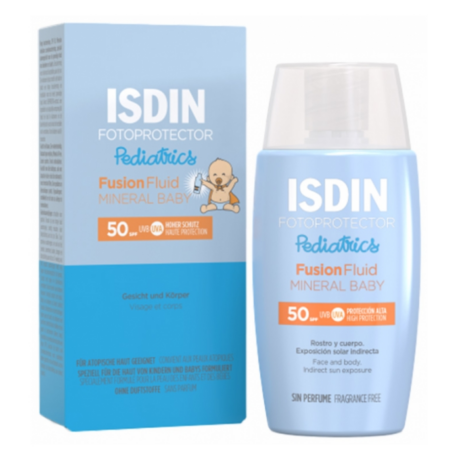 ISDIN FOTOPROTECTOR PEDIATRICS FUSION FLUID MINERAL BABY SPF50+/ 50 ML