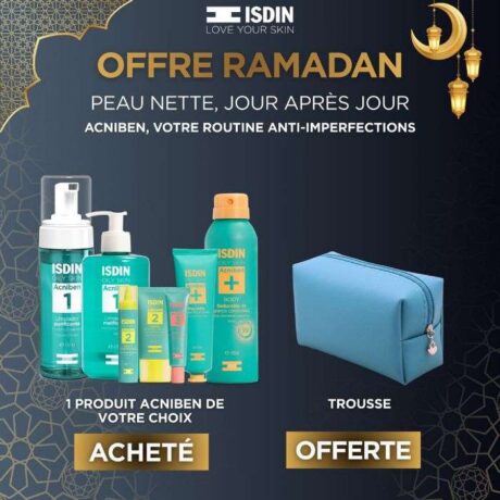 ISDIN OFFRE WEB OILY SKIN ACNIBEN GEL EXFOLIANT 100 ML + TROUSSE OFFERTE
